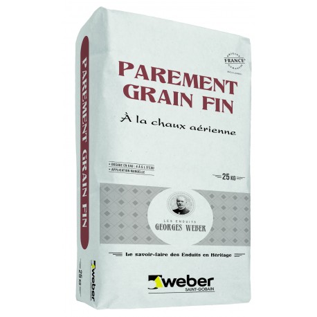 Parement grain fin