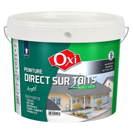 Peinture direct sur toits Acrytol Ardoise foncé 10 L