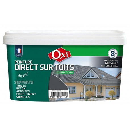 Peinture direct sur toits Acrytol Ardoise foncé 2.5 L