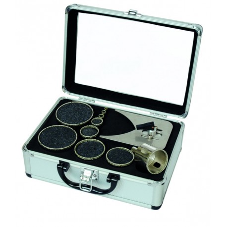 COFFRET DE 10 TRÉPANS DIAMANTÉS 6 PANS CARRELAGE - 4071