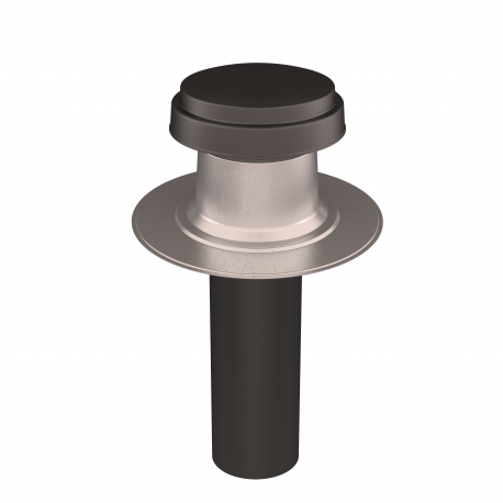 Terminal de ventilation toit plat non isolé d. 125 mm