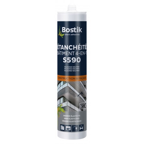 S590 ETANCHEITE BÂTIMENT 4-EN-1 - TRANSLUCIDE - Cartouche 300ML