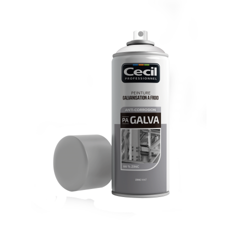 PEINTURE AÉROSOL DE GALVANISATION - PA GALVA 400ML