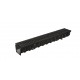 CANIVEAU MEAFLUID100 BLACK+GRILLES PASSERELLE FONTE C250 1M CX