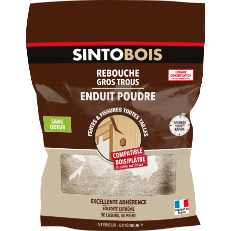 ENDUIT POUDRE REBOUCHE GROS TROUS 1KG