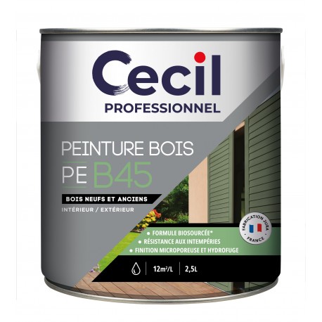 PEINTURE BOIS - HAUTE PERFORMANCE PE B45 - 0.5L et 2.5L