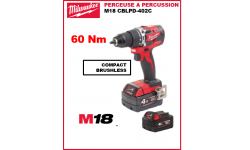 PERCEUSE PERCUSSION BRUSHLESS 18V 60 Nm MILWAUKEE